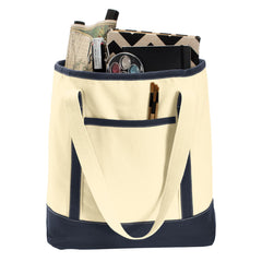 Large Cotton Canvas Tote Perfect for the Beach Shopping and Events