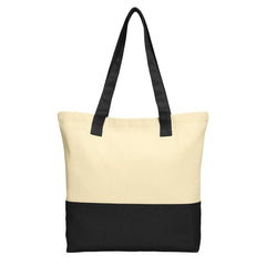 Colorblock Cotton Tote Modern Style with Everyday Function