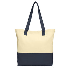 Colorblock Cotton Tote Modern Style with Everyday Function