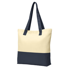 Colorblock Cotton Tote Modern Style with Everyday Function