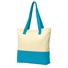 Colorblock Cotton Tote Modern Style with Everyday Function