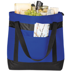 Large Tote Cooler Bag with Zippered Top & Water-Resistant Lining