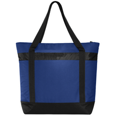 Large Tote Cooler Bag with Zippered Top & Water-Resistant Lining