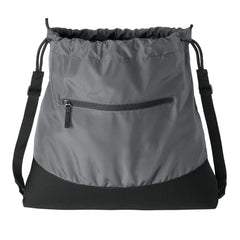 Agility Mesh Drawcord Closure Front Zippered Pocket Cinch