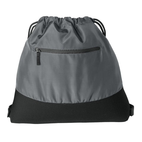 Agility Mesh Drawcord Closure Front Zippered Pocket Cinch