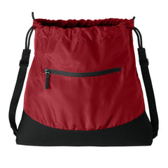 Agility Mesh Drawcord Closure Front Zippered Pocket Cinch