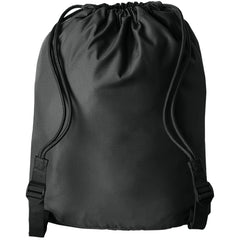 Diamond Front Zippered Pocket Cinch Bag
