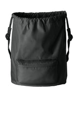 Diamond Front Zippered Pocket Cinch Bag