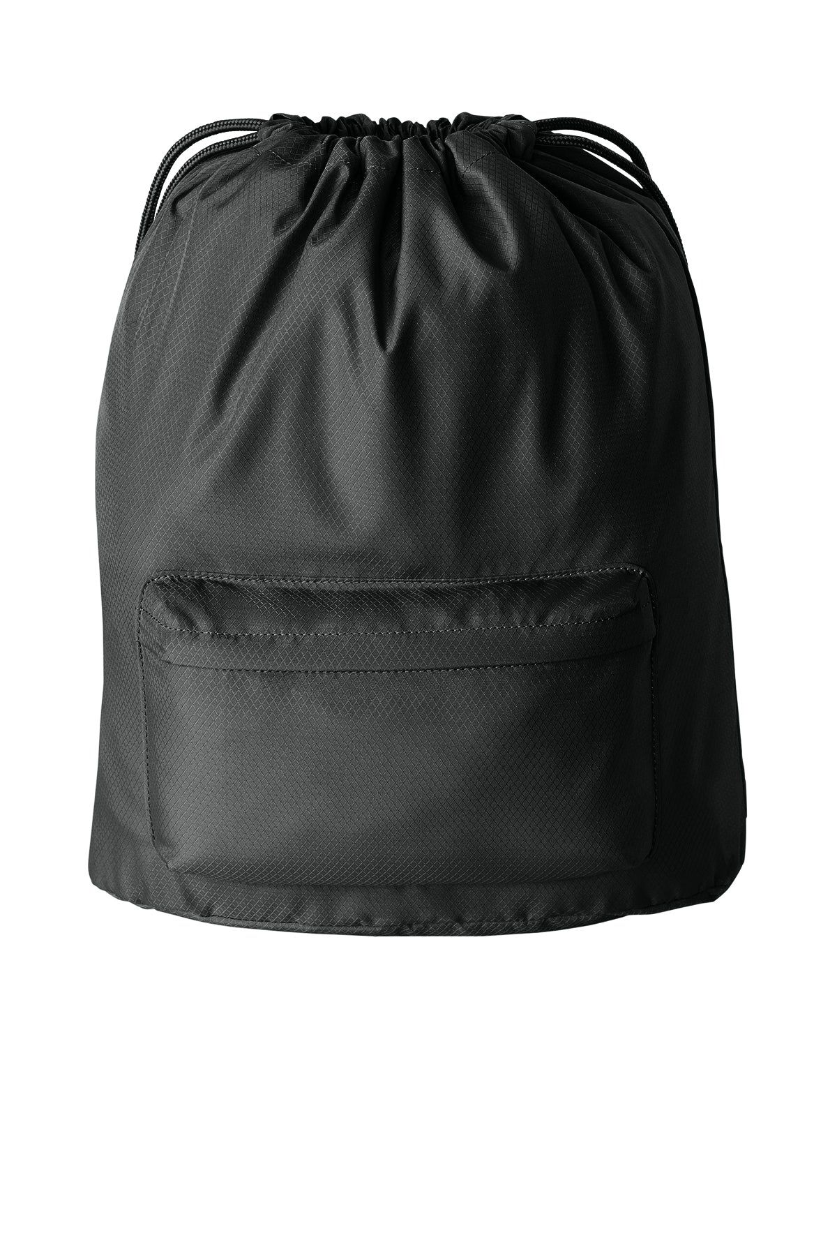 Yellow Rooster Diamond Pocket Cinch Bag with Front Zipper