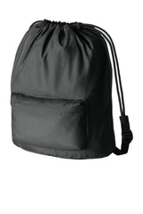 Diamond Front Zippered Pocket Cinch Bag