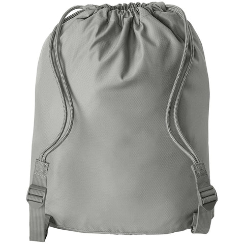 Diamond Front Zippered Pocket Cinch Bag