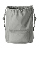 Diamond Front Zippered Pocket Cinch Bag