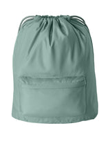 Diamond Front Zippered Pocket Cinch Bag