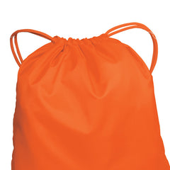 Cinch Pack Drawstring Backpack- Bright Orange