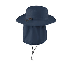 Outdoor Wide-Brim Hat-Dress Blue Navy