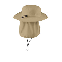 Outdoor Wide-Brim Hat-Coffee Cream