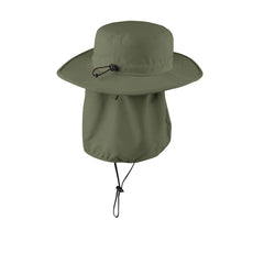 Outdoor Wide-Brim Hat-Olive Leaf