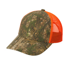 Men's Structured Camouflage Hook & Loop Closure Mesh Back Cap