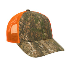 Men's Structured Camouflage Hook & Loop Closure Mesh Back Cap