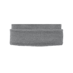 Stylish Cozy Pom Beanie for Cold Weather - Gusty Grey