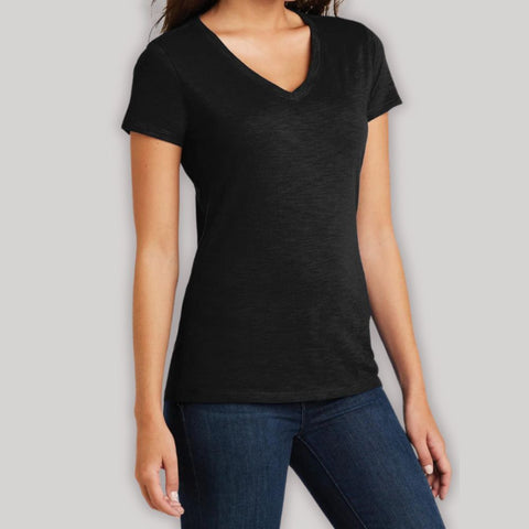 Women's Super Slub V-Neck Tee