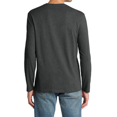 Mens Perfect Weight Long Sleeve Tee - Heathered Charcoal