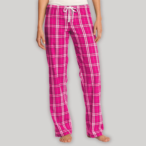 Mafoose Women’s Juniors Flannel Plaid Sleepwear Pajamas