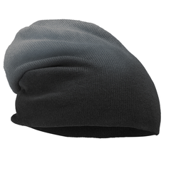 Black Dip Dye Slouch Beanie – Soft Knit Winter Hat for Men & Women