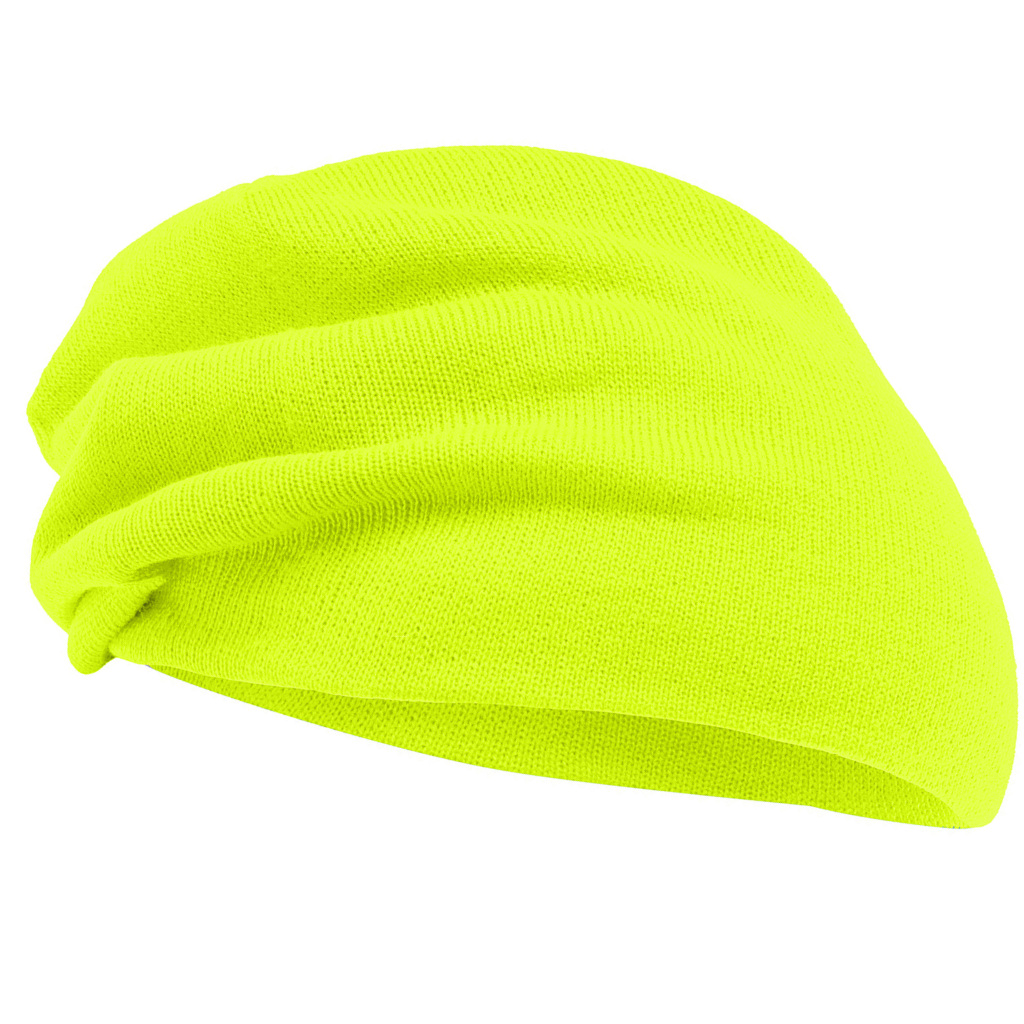 Black Dip Dye Slouch Beanie – Soft Knit Winter Hat for Men & Women