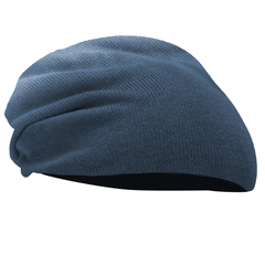 Black Dip Dye Slouch Beanie – Soft Knit Winter Hat for Men & Women