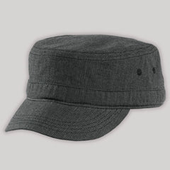 Men's Houndstooth Military Hat