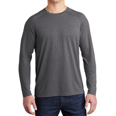 Men's Tri-Blend Long Sleeve Wicking Raglan Tee for Active Comfort