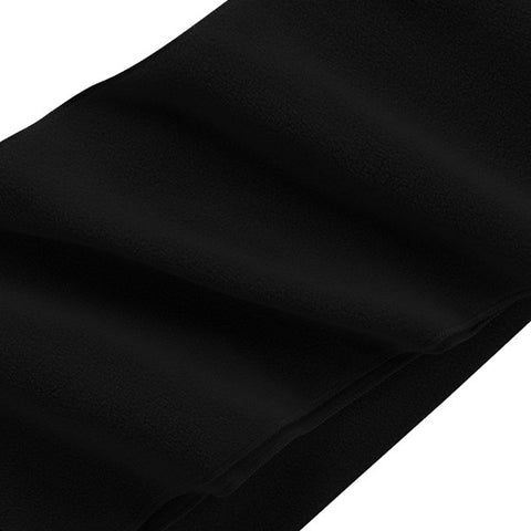 Extra Long Fleece Scarf - Black