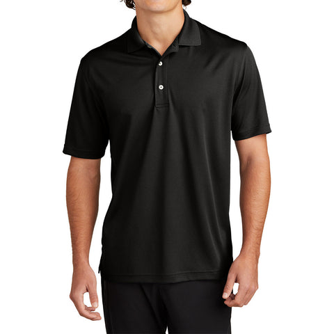 Mens Moisture-Wicking, Breathable Double-Knit Mesh with 3-Button Placket & Side Vents Dri-Mesh Polo