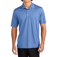 Mens Moisture-Wicking, Breathable Double-Knit Mesh with 3-Button Placket & Side Vents Dri-Mesh Polo