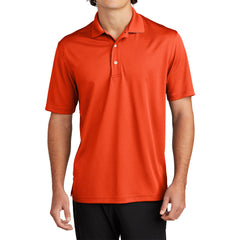 Mens Moisture-Wicking, Breathable Double-Knit Mesh with 3-Button Placket & Side Vents Dri-Mesh Polo