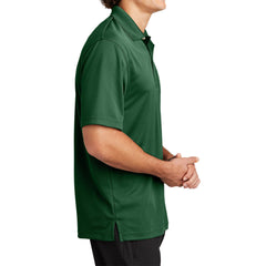 Mens Moisture-Wicking, Breathable Double-Knit Mesh with 3-Button Placket & Side Vents Dri-Mesh Polo