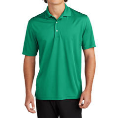 Mens Moisture-Wicking, Breathable Double-Knit Mesh with 3-Button Placket & Side Vents Dri-Mesh Polo