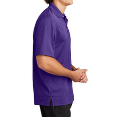 Mens Moisture-Wicking, Breathable Double-Knit Mesh with 3-Button Placket & Side Vents Dri-Mesh Polo