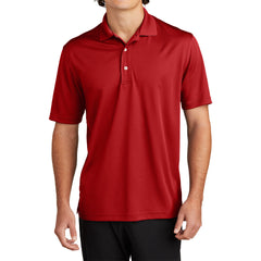 Mens Moisture-Wicking, Breathable Double-Knit Mesh with 3-Button Placket & Side Vents Dri-Mesh Polo