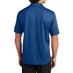 Mens Moisture-Wicking, Breathable Double-Knit Mesh with 3-Button Placket & Side Vents Dri-Mesh Polo