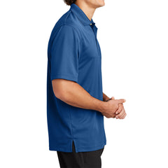 Mens Moisture-Wicking, Breathable Double-Knit Mesh with 3-Button Placket & Side Vents Dri-Mesh Polo