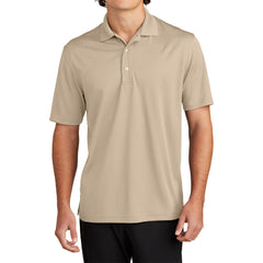 Mens Moisture-Wicking, Breathable Double-Knit Mesh with 3-Button Placket & Side Vents Dri-Mesh Polo