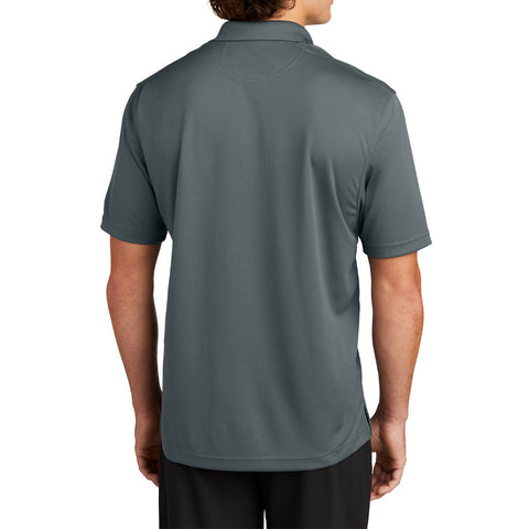 Mens Moisture-Wicking, Breathable Double-Knit Mesh with 3-Button Placket & Side Vents Dri-Mesh Polo