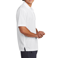 Mens Moisture-Wicking, Breathable Double-Knit Mesh with 3-Button Placket & Side Vents Dri-Mesh Polo