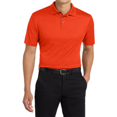 Mafoose Men's Performance Fine Jacquard Polo Autumn Orange-Front