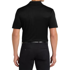 Mafoose Men's Performance Fine Jacquard Polo Black-Back