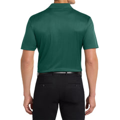 Mafoose Men's Performance Fine Jacquard Polo Green Glen-Back