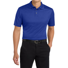 Mafoose Men's Performance Fine Jacquard Polo Hyper Blue-Front
