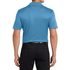 Mafoose Men's Performance Fine Jacquard Polo Ocean Blue-Back